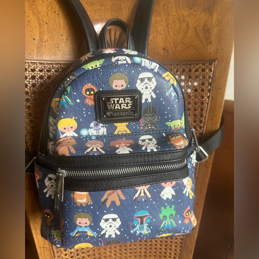 Loungefly Star Wars Chibi Character Print Mini Backpack
